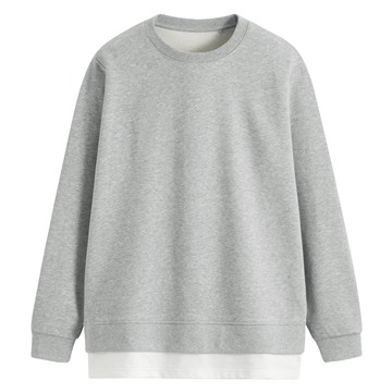 毛圈假兩件寬版上衣-女