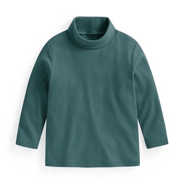 磨毛柔棉高領長袖T恤-童