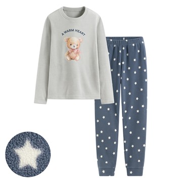 Fleece印花家居套裝-女