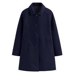 深藏青色比灰好看。
大衣如果裡面沒有要穿厚毛衣或夾克外套，尺寸要減一碼才不會顯得太大，有些人留言說布料會起毛球，希望公司以後能找到不會起毛球的布料，謝謝！