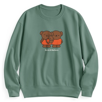 Miffy and Friends毛圈寬版印花圓領衫-03-女