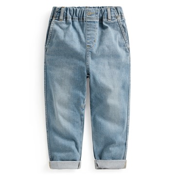 彈性牛仔錐形褲-童