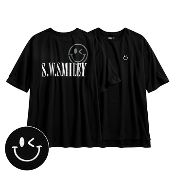 S.W.SMILEY®寬鬆長版T恤-女