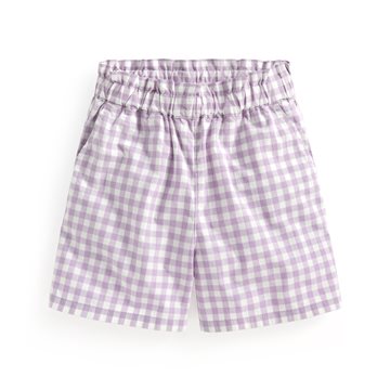 純棉輕便格紋短褲-童