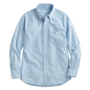 牛津長袖襯衫-男