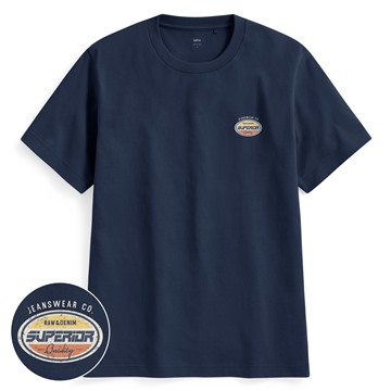 文字厚版印花T恤-03-男