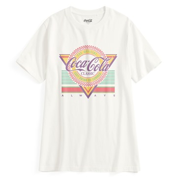 可口可樂寬長版印花T恤-10-女