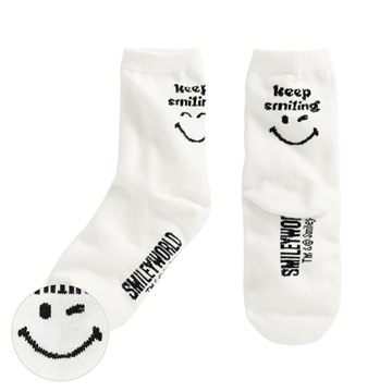 SmileyWorld®文字中筒襪-童