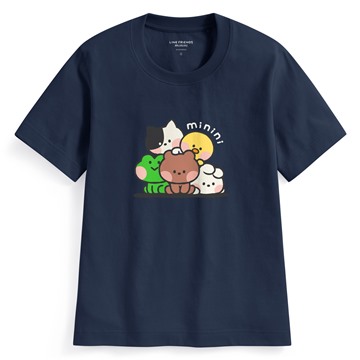 LINE FRIENDS minini厚版印花T恤-02-女