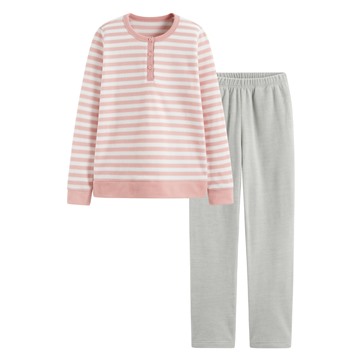 Fleece條紋家居套裝-女