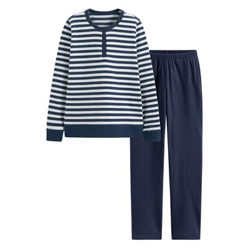 Fleece條紋家居套裝-女