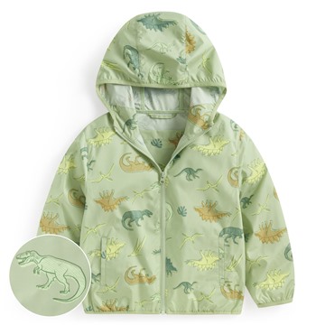 抗UV輕型恐龍印花風衣外套-童