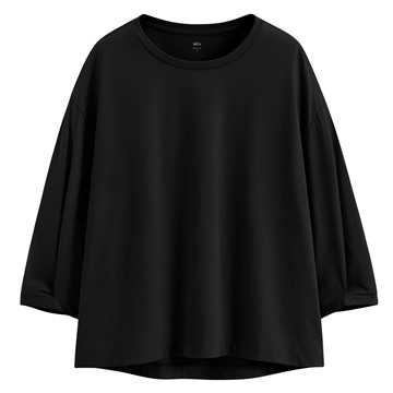 絲光棉寬版七分袖上衣-女