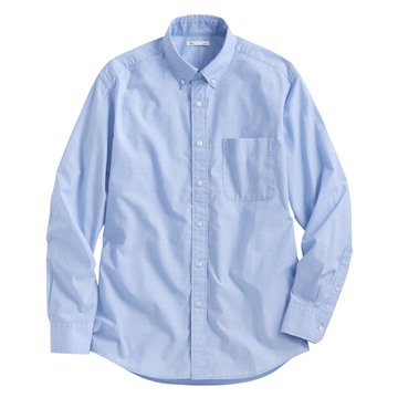 柔棉長袖襯衫-男