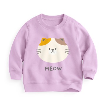 動物毛圈印花圓領衫-Baby