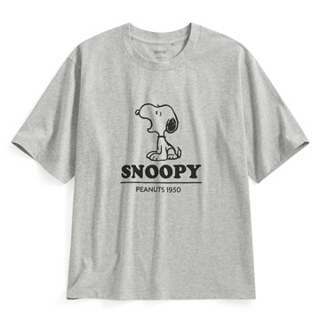 史努比系列寬版印花T恤-24-男