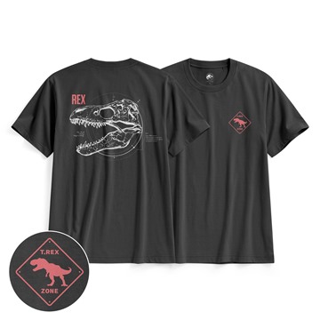 Jurassic World印花T恤-01-男