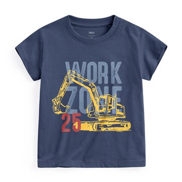 工程車印花T恤-Baby