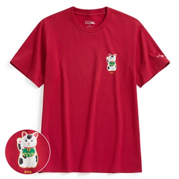 大人的圖鑑印花T恤-01-男