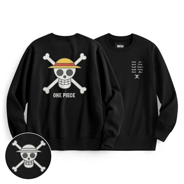 航海王刷毛印花圓領衫-02-男