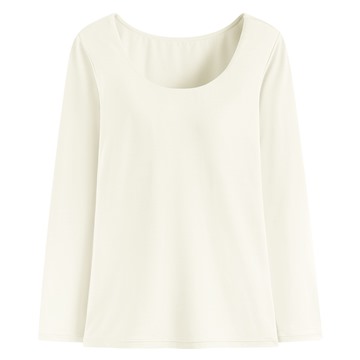 heatup U領Bra八分袖上衣-女