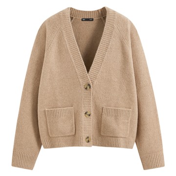 柔軟舒適短版針織外套-女