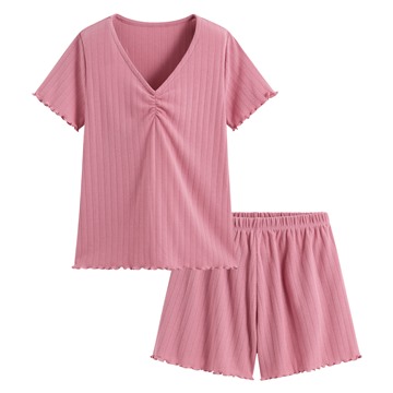 羅紋提花家居套裝-女