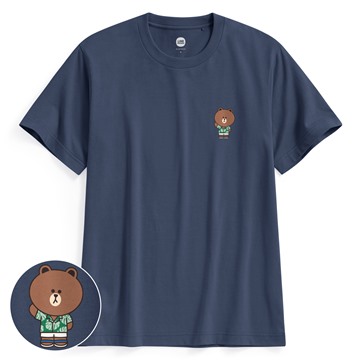 LINE FRIENDS印花T恤-09-男