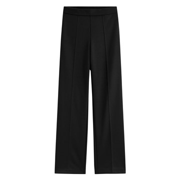 彈性針織直筒寬褲-女