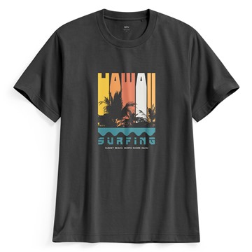 衝浪印花T恤-男