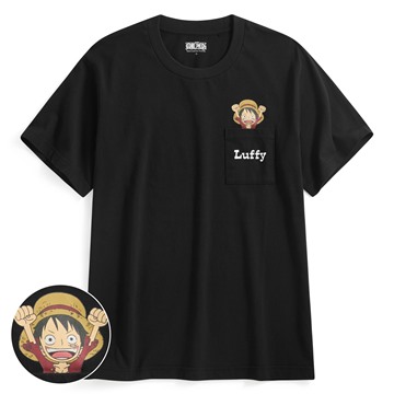 航海王口袋印花T恤-07-男