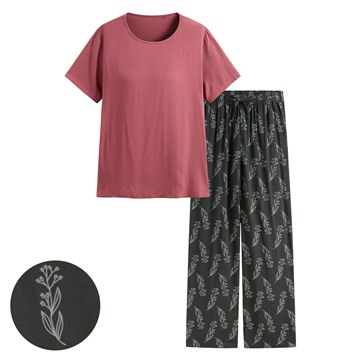 嫘縈Bra花草印花家居套裝-女