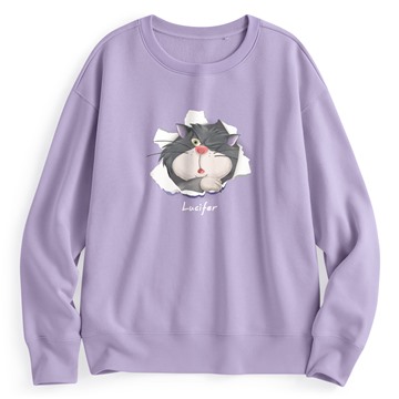 迪士尼系列刷毛印花圓領衫-10-女