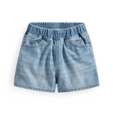 純棉牛仔鬆緊短褲-童