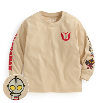 超人力霸王寬版長袖印花T恤-06-童