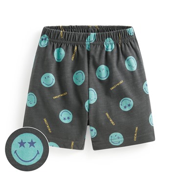 SmileyWorld®竹節棉印花短褲-Baby