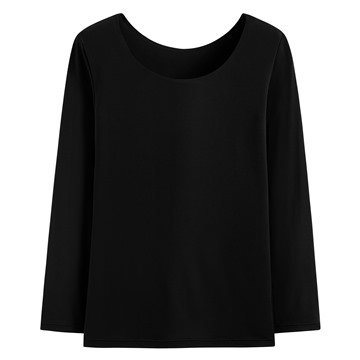 heatup U領八分袖上衣-女