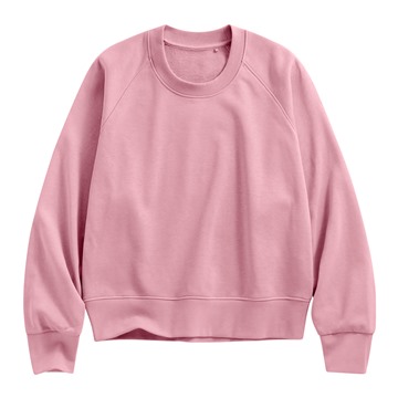 毛圈寬版休閒圓領衫-女