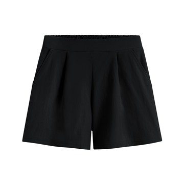 彈力打褶短褲-女