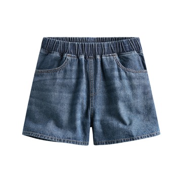 純棉牛仔輕便短褲-女