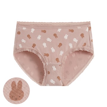 Miffy莫代爾蕾絲印花中腰內褲-女