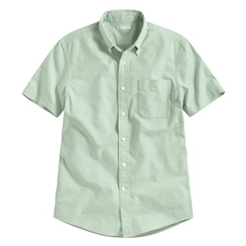 牛津短袖襯衫-男