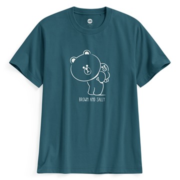 LINE FRIENDS印花T恤-01-男