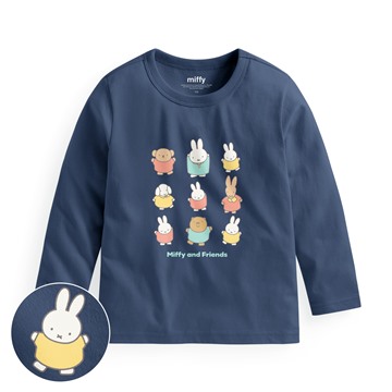 Miffy and Friends長袖印花T恤-06-童