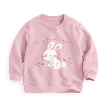 可愛動物毛圈印花圓領衫-Baby