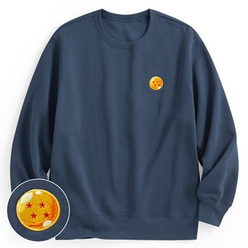 七龍珠Z刷毛電繡圓領衫-03-男