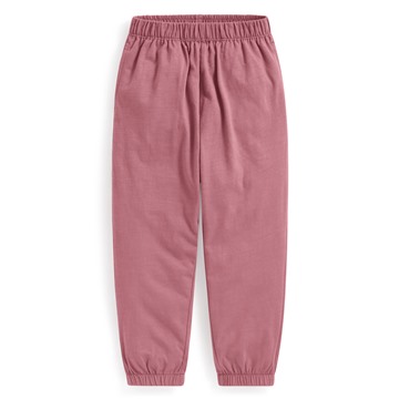 竹節棉束口褲-童