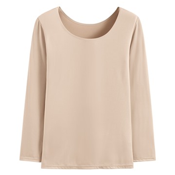 heatup U領八分袖上衣-女