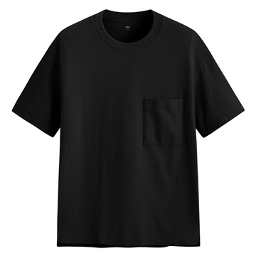 粗紡寬版口袋T恤-男