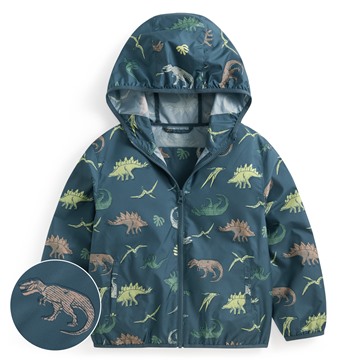 抗UV輕型恐龍印花風衣外套-童